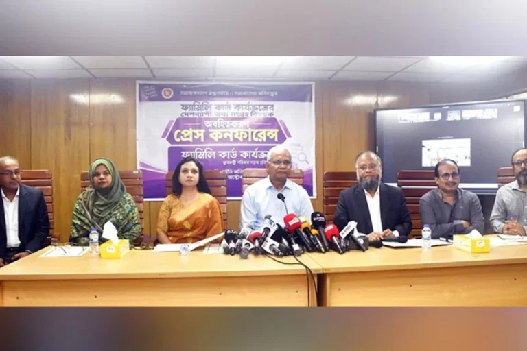 ফ্যামিলি কার্ডের ডাটাবেজে আসবে সাড়ে ৪ কোটি পরিবার : সমাজকল্যাণমন্ত্রী