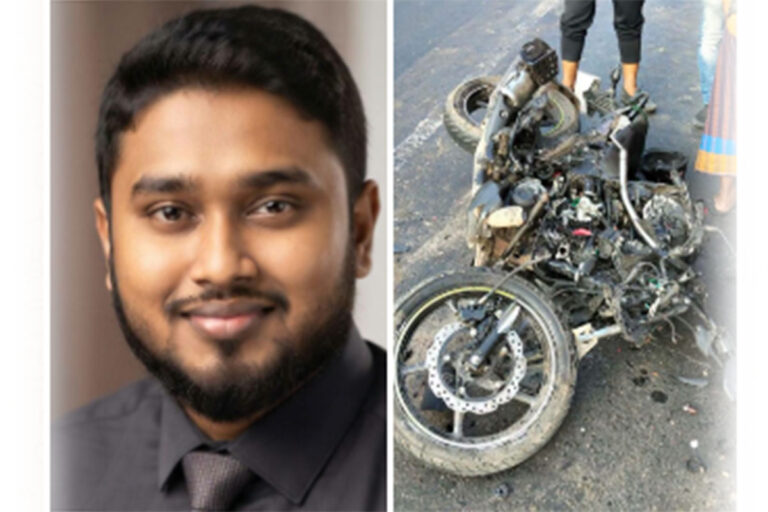 রাজবাড়ীতে বাস-মোটরসাইকেলের মুখোমুখি সংঘর্ষে যুবক নিহত