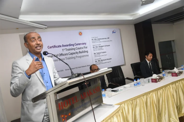 আইনগত সহায়তায় ন্যায়বিচারের পথ সুগম করতে হবে: আইনমন্ত্রী